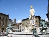 The Nettuno Fountain and the statue Biancone