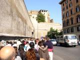 Queueing outside Musei Vaticani