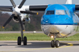 Fokker 50 Taxing-in at ELLX