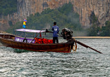 Longtail boat, close up