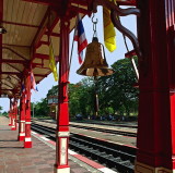 Bell and flags