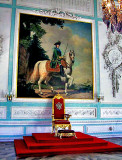 Throne with portrait, Peterhof