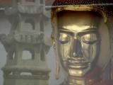 Buddha image with reflection