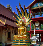 Image of the Buddha protected by a naga