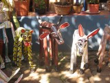 Wooden dog figures - Patzcuaro