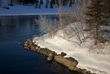 Shoreline near dam at end of Long Lake