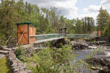 Closed suspension bridge at Kapkigiwan