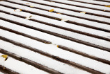 Laundry platform with fresh snow 2009 October 11th