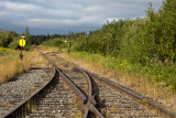 Siding ends at approach to wye