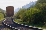 Freight train heading south from Moosonee 2010 September 10th