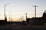 First Street in Moosonee at dusk - C1