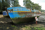 Cimetire de vieux bateaux de pche de lle Berder