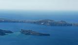 Our flight above Santorini