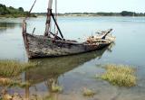 Epave dans la baie de Lindin