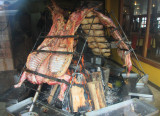 Patagonian baby lambs over charcoal