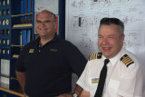 Jannie Cloette, Cruise Director, and Captain John Moulds