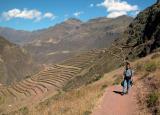 View approaching Intihuatana