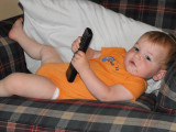 Photos by Jen. This is his new game, climbing on the chair and posing.