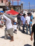 Roberto at Work, Playa del Carmen, Mexico