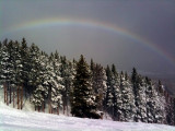 Rainbow on the Ski Slopes