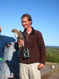 Karl with Red-tailed Hawk