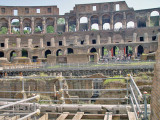 The Gladiator Pits inside the Colosseum.