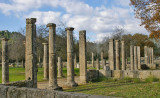 Columns from the Palaestra at the Olympic village where athletes trained for the Games.