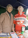 Sisters and Soropimists Janette Black and Stella Reynolds on the Maggies Highland Cancer care stand.jpg