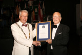 District Governor Bill Macfarlane Smith and Bill McConnachie