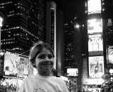 Times Square Jessica in lights
