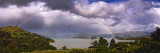 Rainbow and storm clouds, Lyttelton Harbour, Canterbury, New Zealand