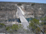 View from Silver Spur Dance Hall down on the river crossing