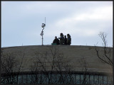 Security atop the Museum of the American Indian