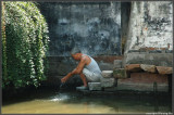 Only the locals feel comfortable using the canal water
