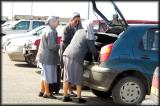 Three nuns at the Punta Arenas airport