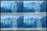 We are lucky to witness the calving of the glacier.