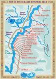 River Map with all the major rapids and the class levels.