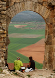 Lunch Under The Arabic Arch - Gormaz Fortress