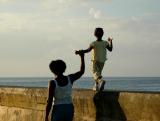Walking over the Malecn - Havana