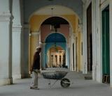 At work in Plaza Vieja - Havana