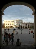Playing in Plaza Vieja - Havana