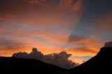 Sunset over Living Waters Ranch, Challis