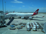 Melbourne Los Angeles bound Qantas 747