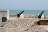 The battlements, Cape Coast Castle, Ghana