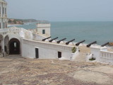 The battlements, Cape Coast Castle, Ghana