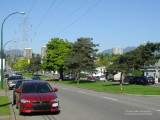 Boundary Road separates Vancouver (on the left) from Burnaby (on the right)