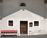 Church at high noon,  Italian Alps