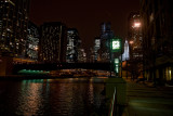 Chicago river walkway