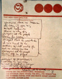 Johns Handwriting for the Lyric of Imagine.