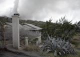 Dust covered house